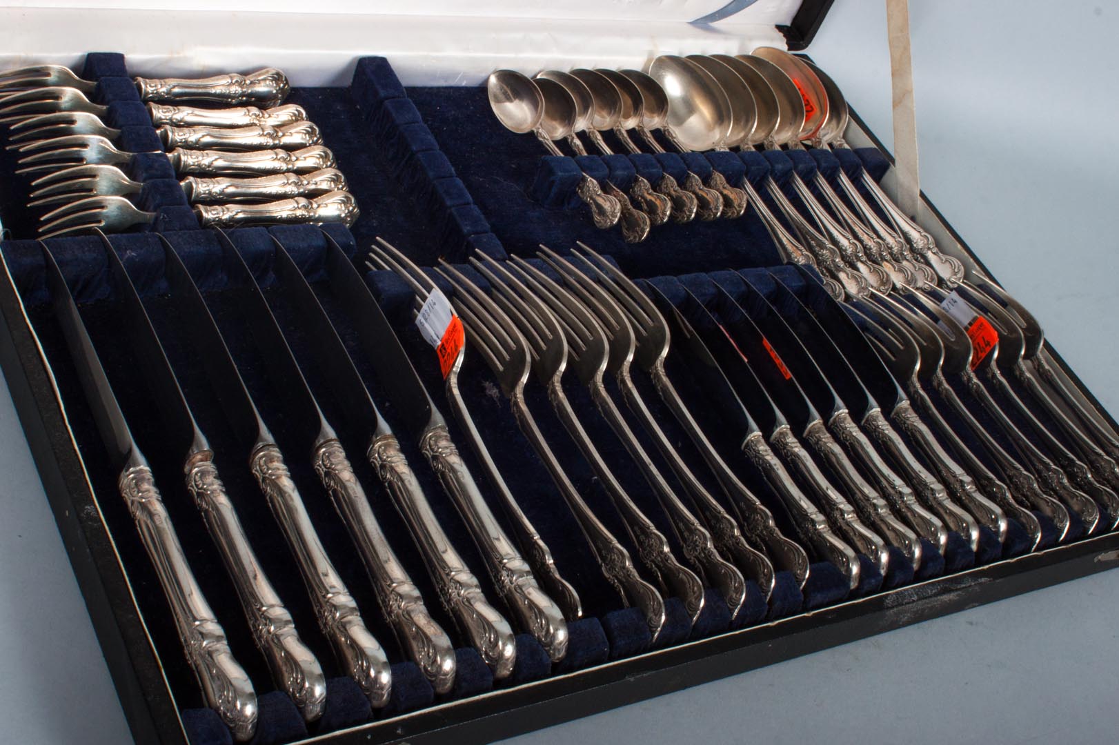 Appraisal: Set of Japanese silver flatware comprising -pieces including knives in