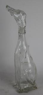 Appraisal: French glass wine bottle dog form French glass dog form