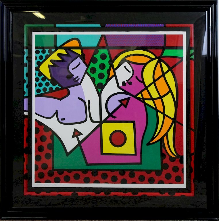 Appraisal: Romero Britto b American Pop Serigraph SIGNED Romero Britto born