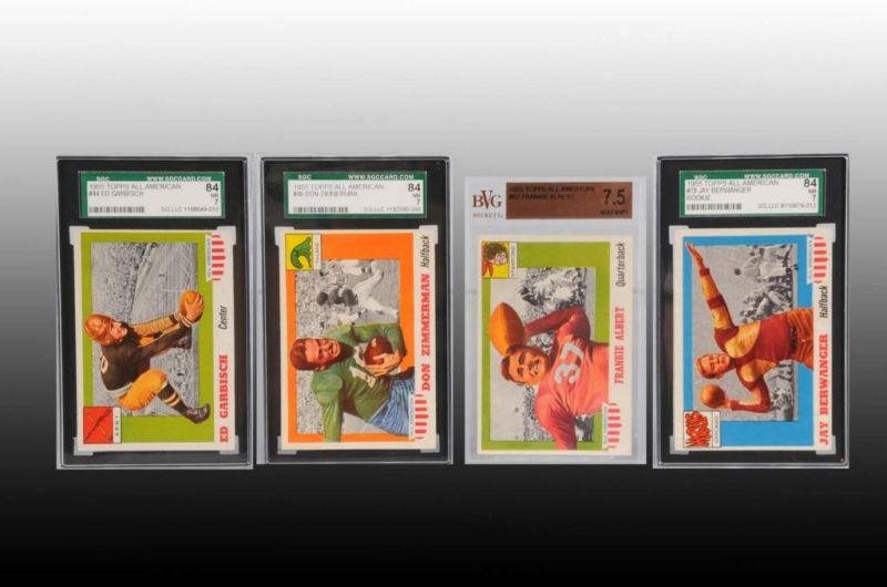 Appraisal: Lot of Topps All-American Football Cards Description Contains Ed Garbisch