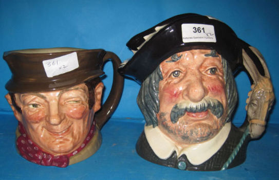 Appraisal: Royal Doulton Large character Jugs Sam Weller D and Sancho