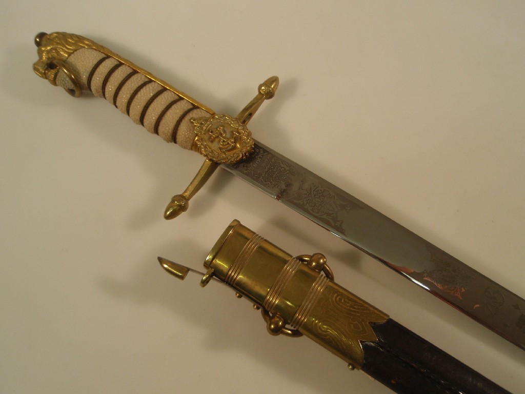 Appraisal: A George VI Royal Naval Dirk by Wilkinson the spear