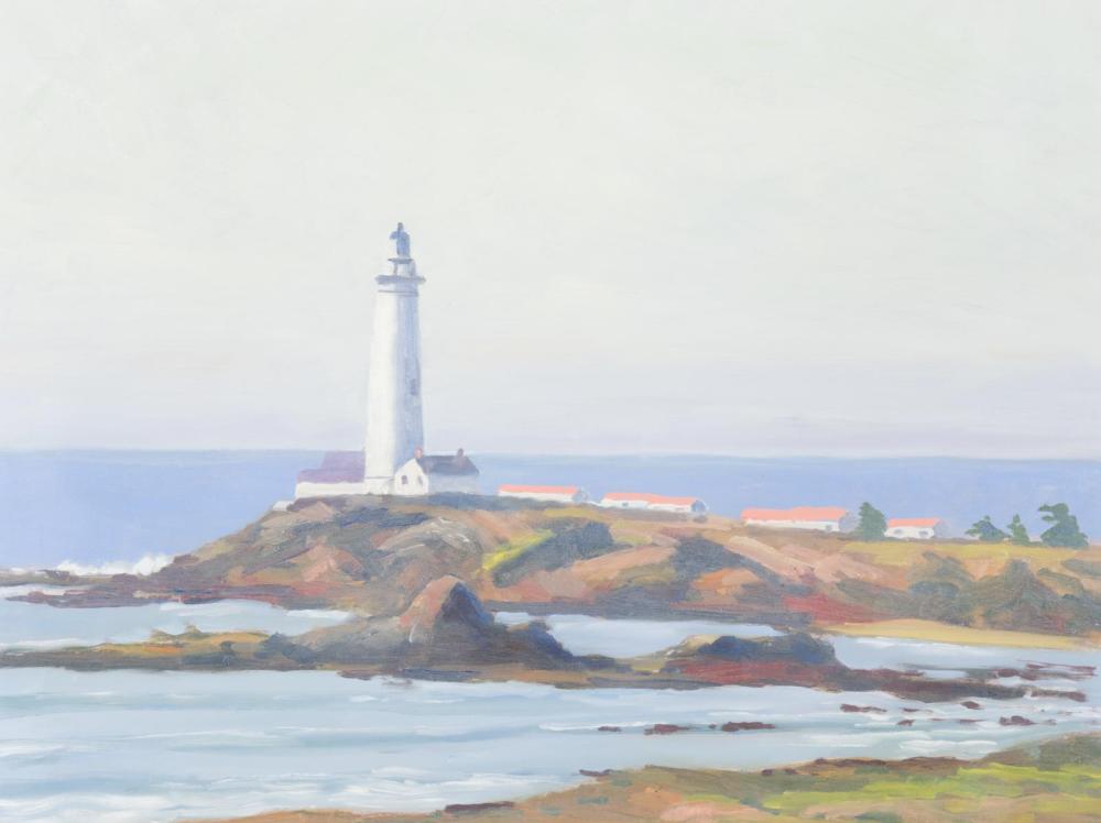 Appraisal: JOHN FARNSWORTH New Mexico born oil on board Pigeon Point