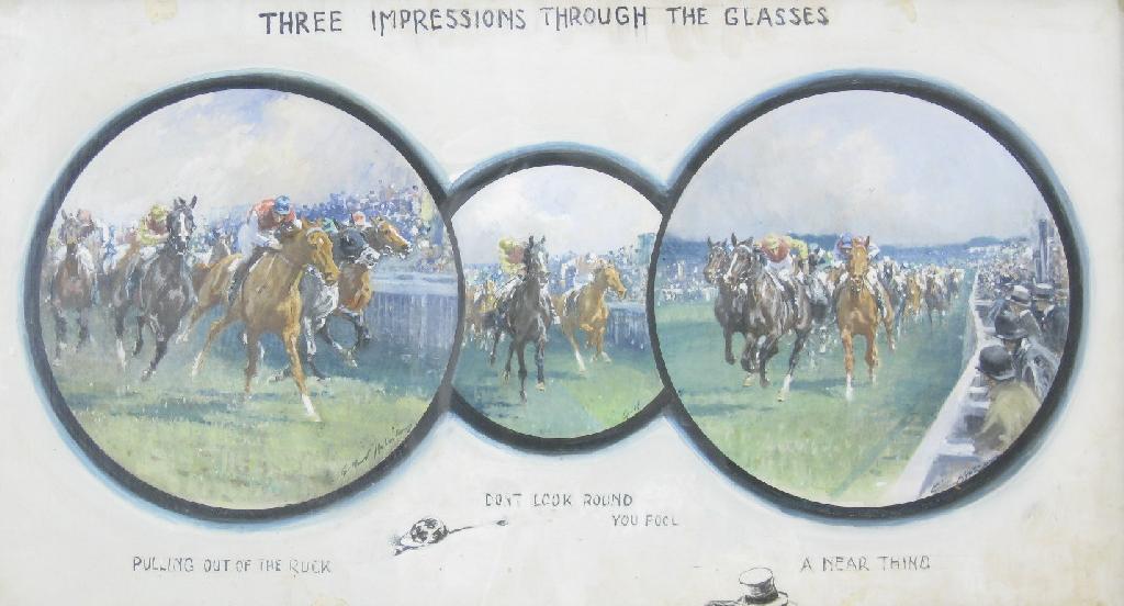 Appraisal: GILBERT HOLIDAY - 'Three impressions through the Glasses' and 'The