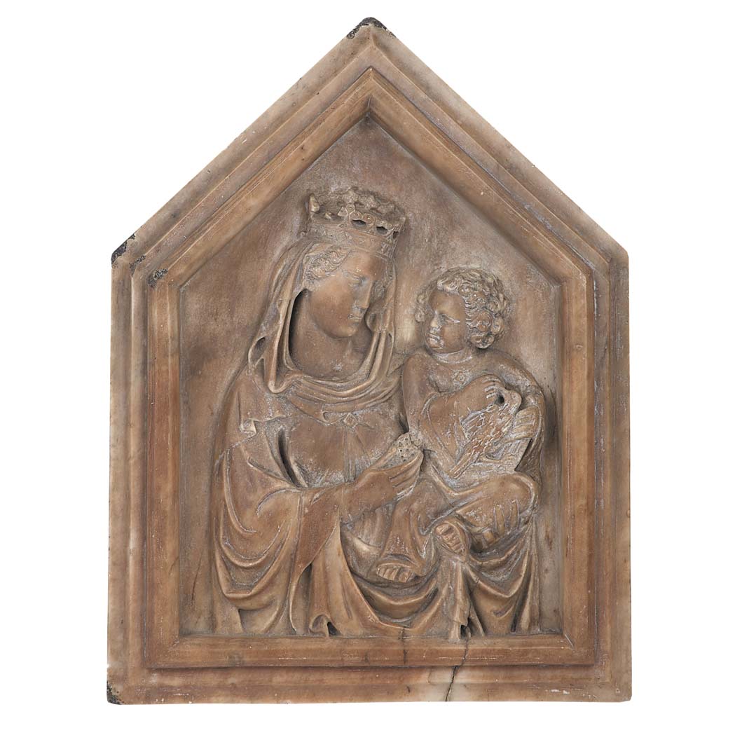 Appraisal: Northern Italian Marble Relief Plaque After an example by Tino