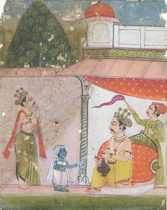 Appraisal: A Courtly Scene from India th Century The young deity