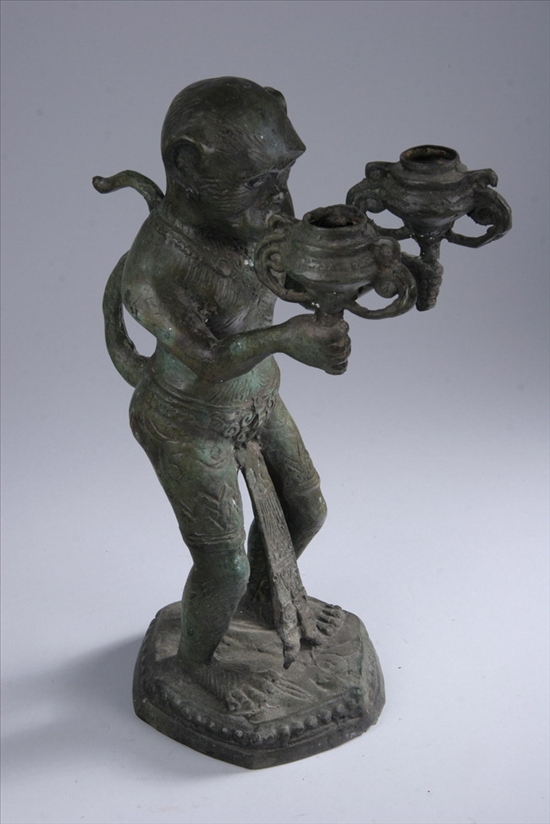 Appraisal: CAMBODIAN FIGURE OF A MONKEY - in high