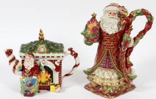 Appraisal: WATERFORD HOLIDAY HEIRLOOMS FITZ FLOYD TEAPOTS WATERFORD HOLIDAY HEIRLOOMS AND