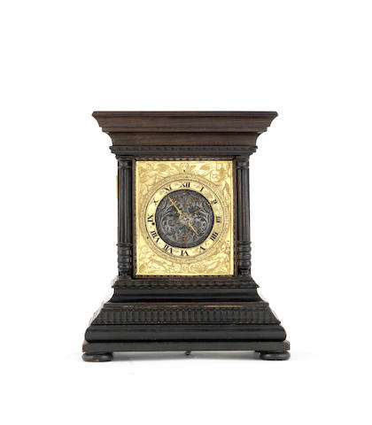 Appraisal: A th century German table clock of small size Martin