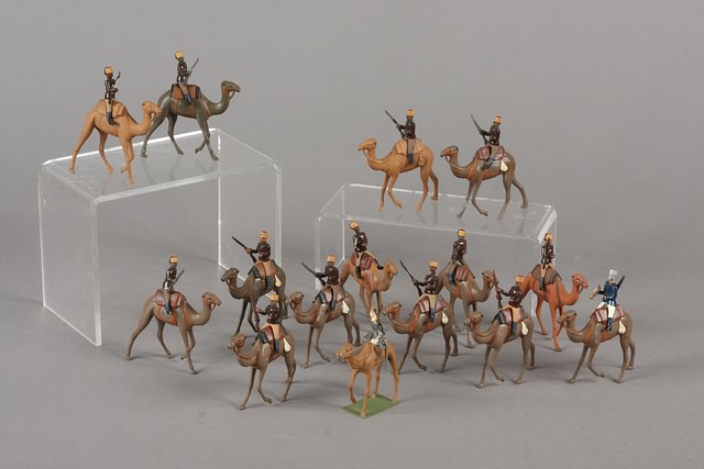 Appraisal: Lot of Britains Camels with Egyptian riders Some conversions and