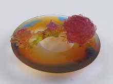 Appraisal: A modern glass Chinese paperweight of a Pioneer flower on