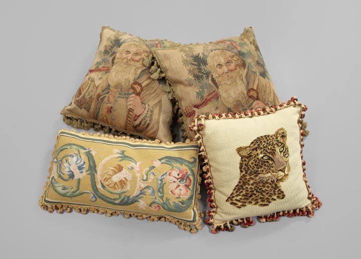 Appraisal: Group of Four Accent Pillows consisting of a large pair