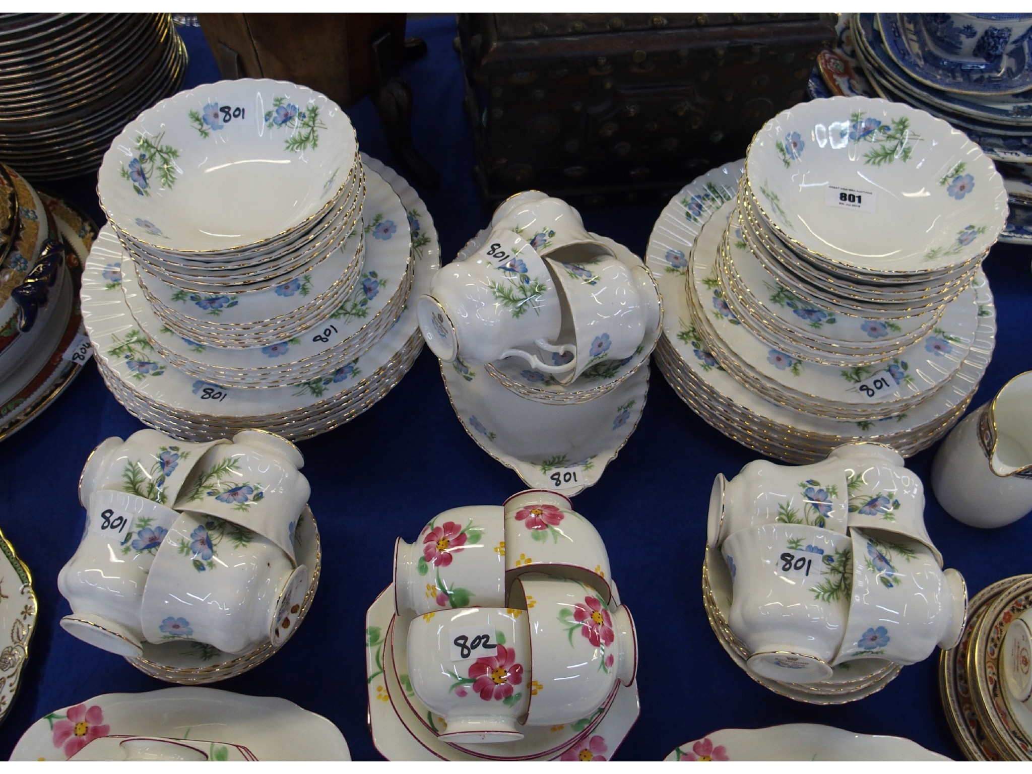 Appraisal: Richmond bone china Blue Poppy dinner and tea wares