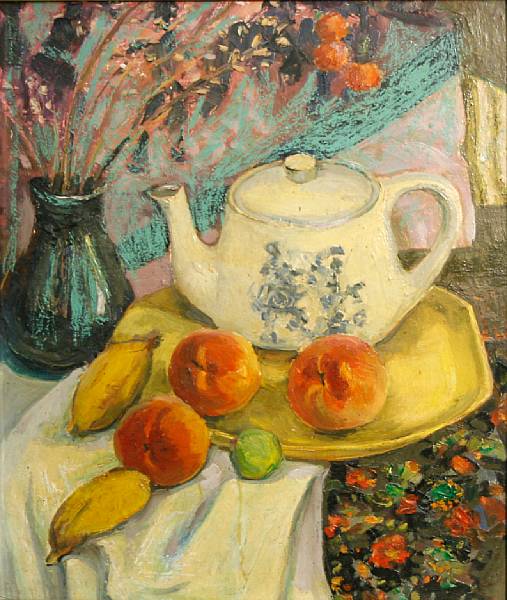 Appraisal: Irving Kraut Manoir American - A Still Life of a