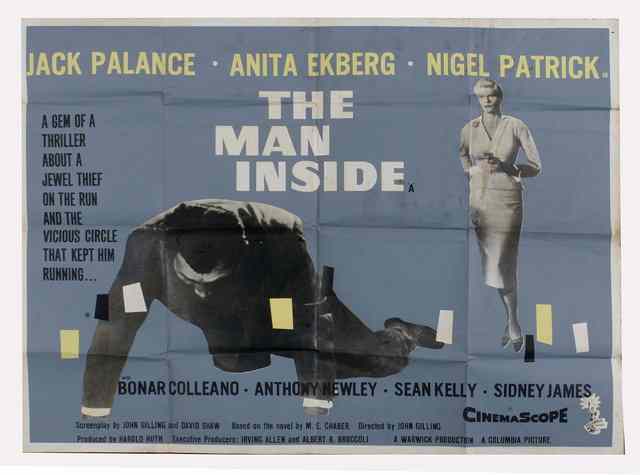 Appraisal: THE MAN INSIDE Columbia adventure starring Jack Palance British quad