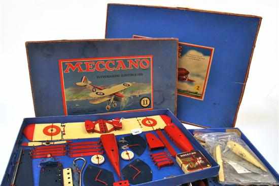 Appraisal: TWO MECCANO CONSTRUCTOR SETS INCLUDING MECCANO PLANE CONSTRUCTOR SET WITH