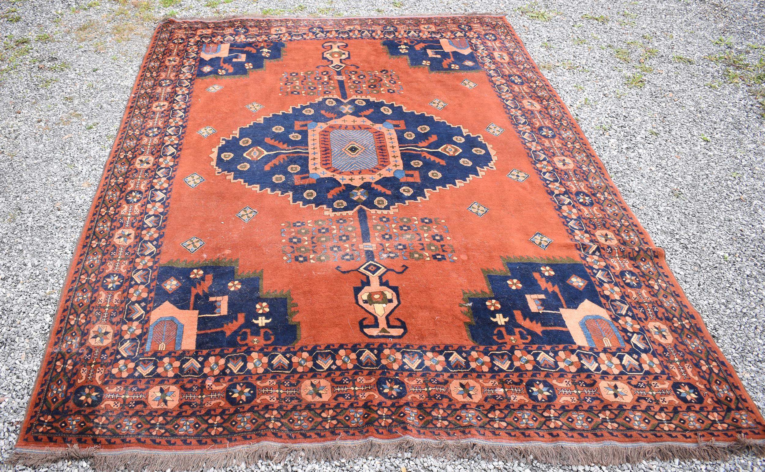 Appraisal: CONTEMPORARY ROOM SIZE ORIENTAL RUG A room size Kazak style