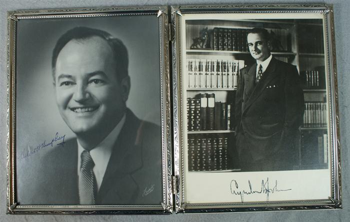 Appraisal: Autograph lot Herbert Hoover tls Edmund Muskie tls together with