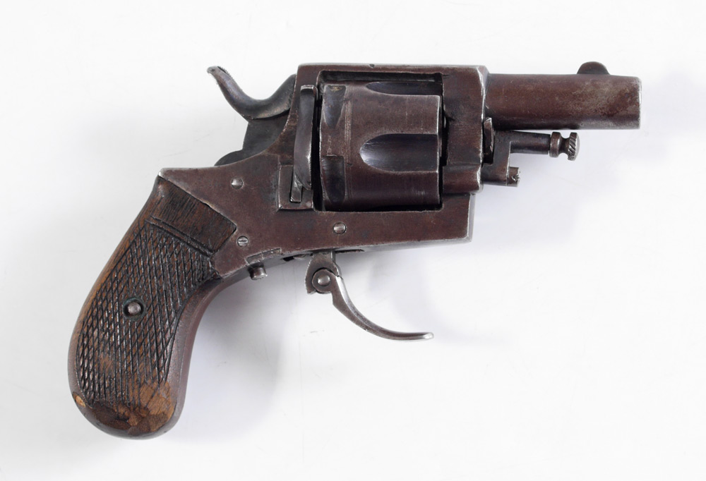 Appraisal: ANTIQUE CONTINENTAL PINFIRE REVOLVER Unmarked as to maker approx caliber