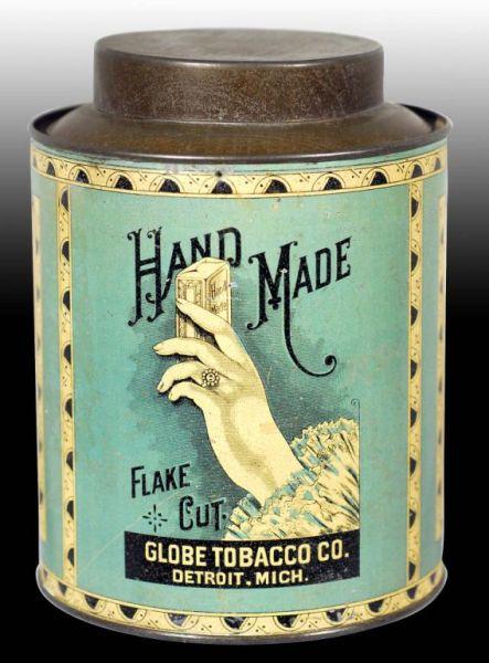 Appraisal: Hand Made Small Top Tobacco Canister Description Manufactured by the