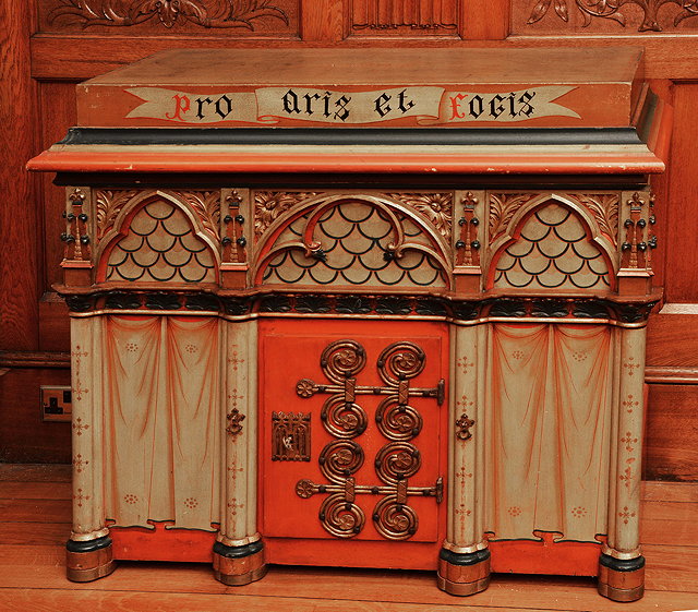 Appraisal: AN EARLY TH CENTURY GOTHIC REVIVAL CABINET with painted decoration