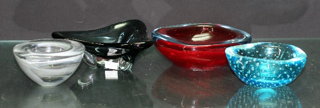 Appraisal: A Kosta Boda bowl together with three other trinket bowls