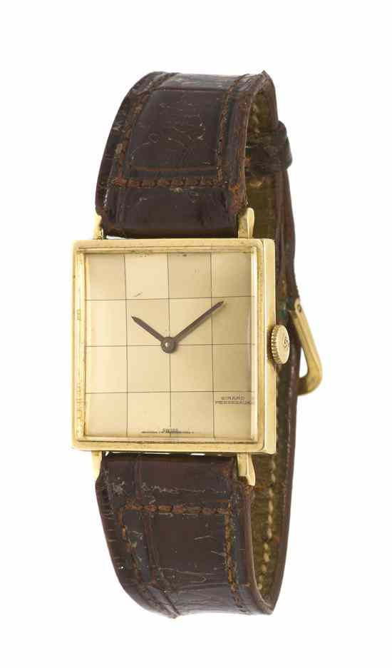 Appraisal: A Karat Yellow Gold Wristwatch Girard Perregaux Circa x mm