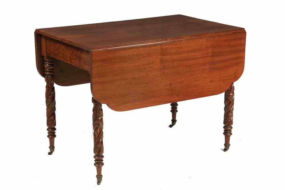 Appraisal: SHERATON PEMBROKE TABLE - Sheraton Pembroke Table in walnut with