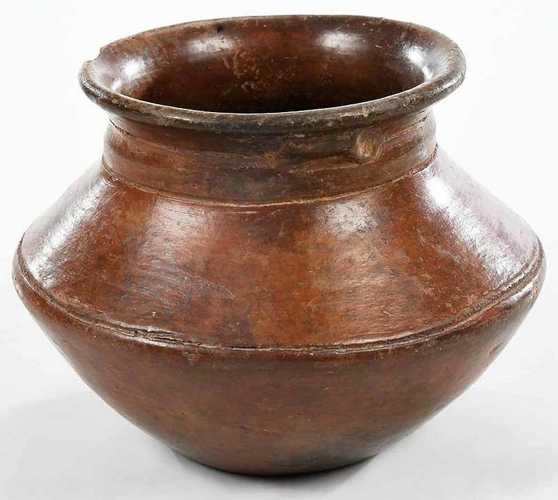 Appraisal: Small Carinated Vessel with Burnished Surface possibly pre-Columbian attributed to