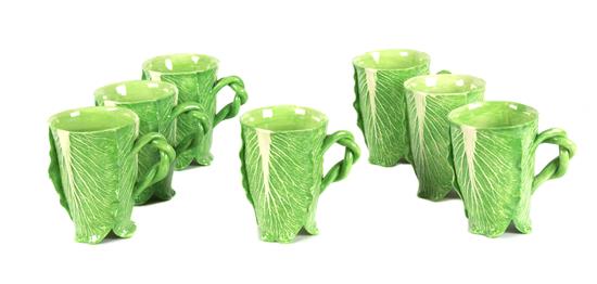 Appraisal: Sale Lot A Set of Seven Dodie Thayer Lettuce Ware