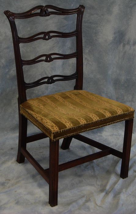 Appraisal: Mahogany Chippendale side chair th c all legs ended out