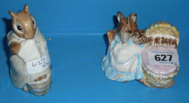 Appraisal: Beswick Beatrix Potter Figures Chippy Hackee and Hunca Munca both