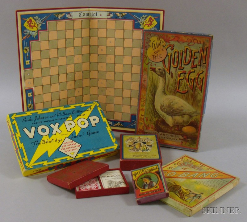 Appraisal: Six Assorted Late th and th Century Games Singer Game