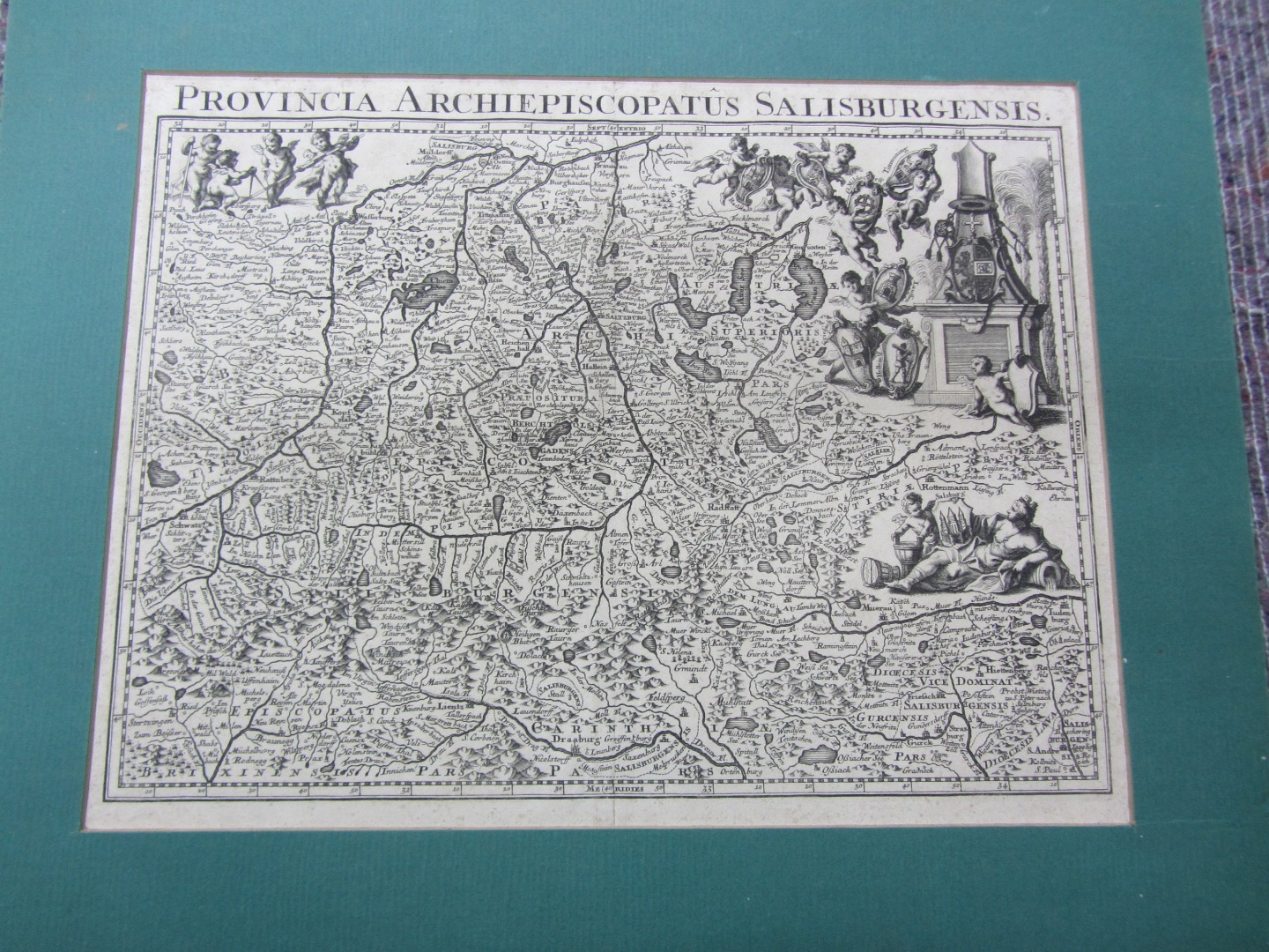 Appraisal: J B GUTWEIN - Provincia Archiepiscopatus Salisburgensis copper-engraved x cms