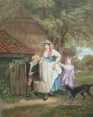 Appraisal: British School early th century- Milkmaid and A Maiden publ