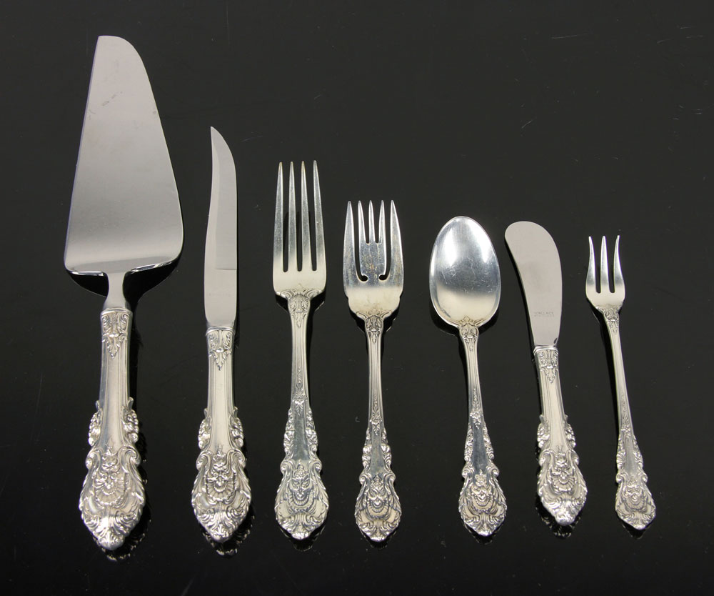 Appraisal: - Wallace Sterling Flatware Service Wallace flatware service for twelve