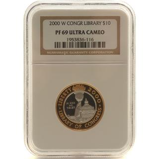 Appraisal: US W Library of Congress Bicentennial NGC PF Ultra Cameo