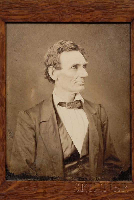 Appraisal: Lincoln Abraham - Large format silver albumen print by Alexander