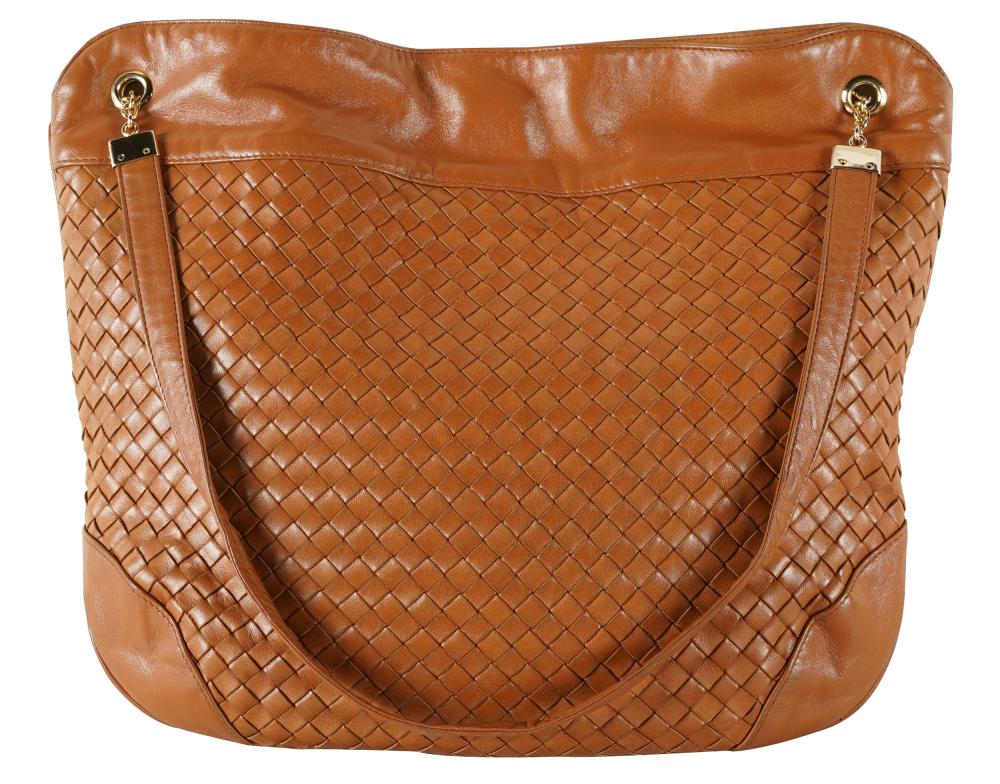 Appraisal: BOTTEGA VENETA WOVEN LEATHER BAGwith label inches wide inches high