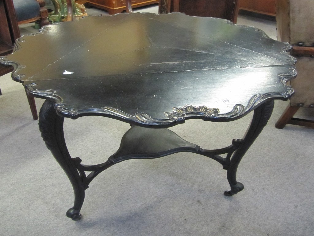 Appraisal: Edwardian painted circular table with drop end