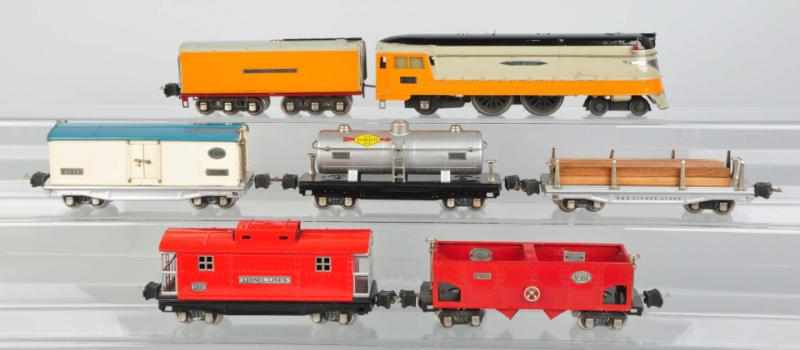 Appraisal: Lionel O-Gauge Hiawatha Freight Train Set Pre-war Includes two no