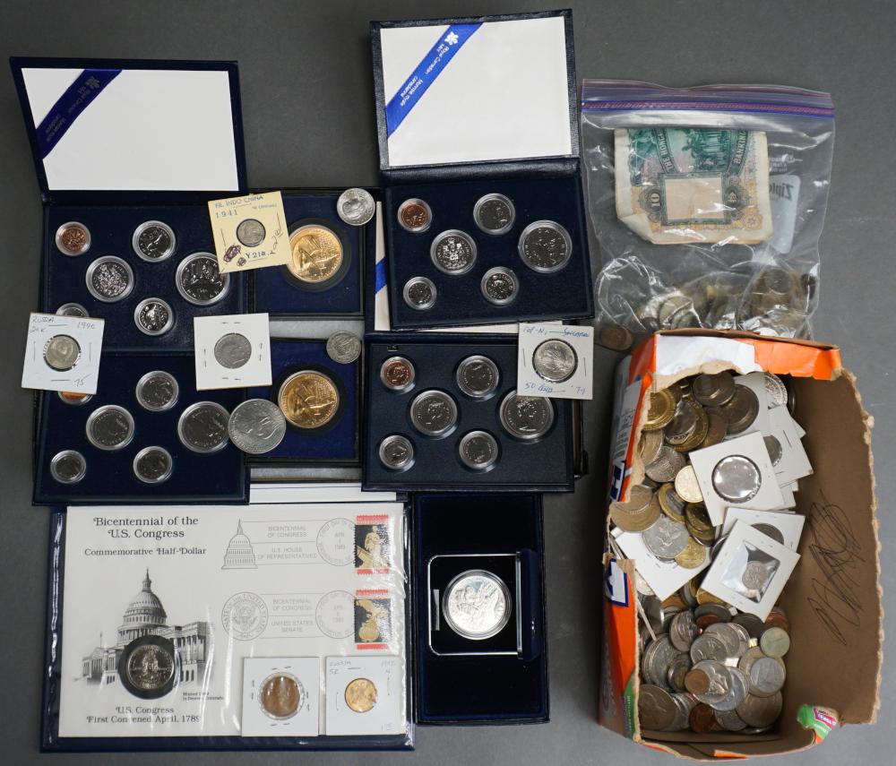 Appraisal: COLLECTION OF INTERNATIONAL COINS AND CURRENCYCollection of International Coins and