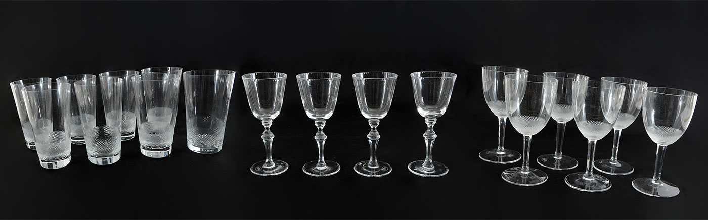 Appraisal: PIECE MOSER ROYAL MOZART STEMWARE pieces total to include in