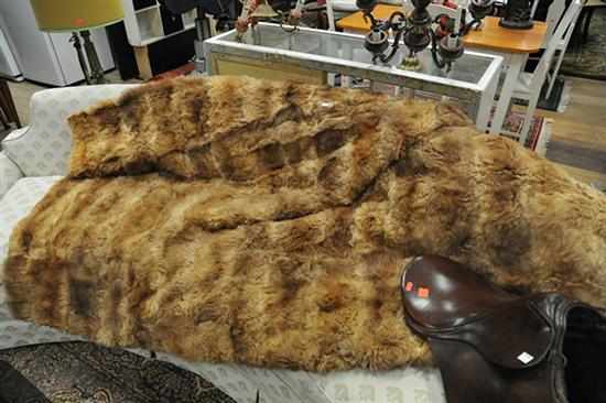 Appraisal: A POSSUM FUR RUG