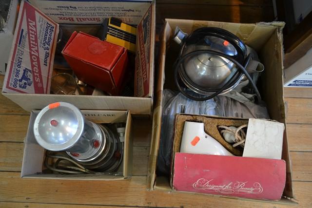 Appraisal: COLLECTION OF VINTAGE KITCHEN ELECTRICALS INCL BLENDER TOASTERS HAIRDRYER