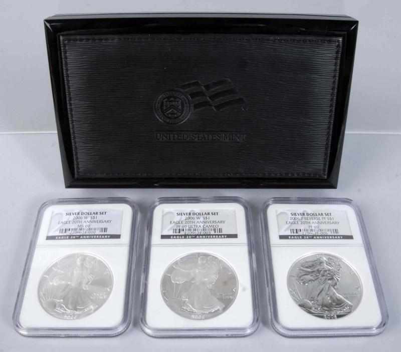 Appraisal: American Eagle th Anniversary Coin Set Description -W PF Ultra