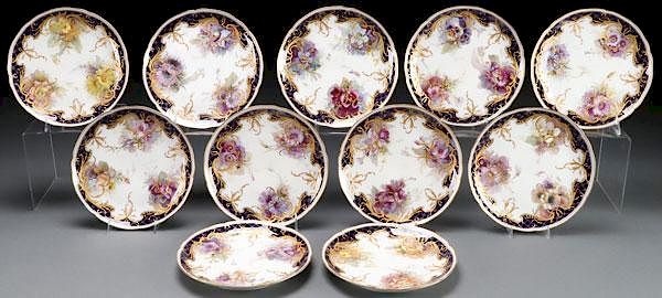 Appraisal: KPM PORCELAIN CABINET PLATES A FINE SET OF KPM GERMAN