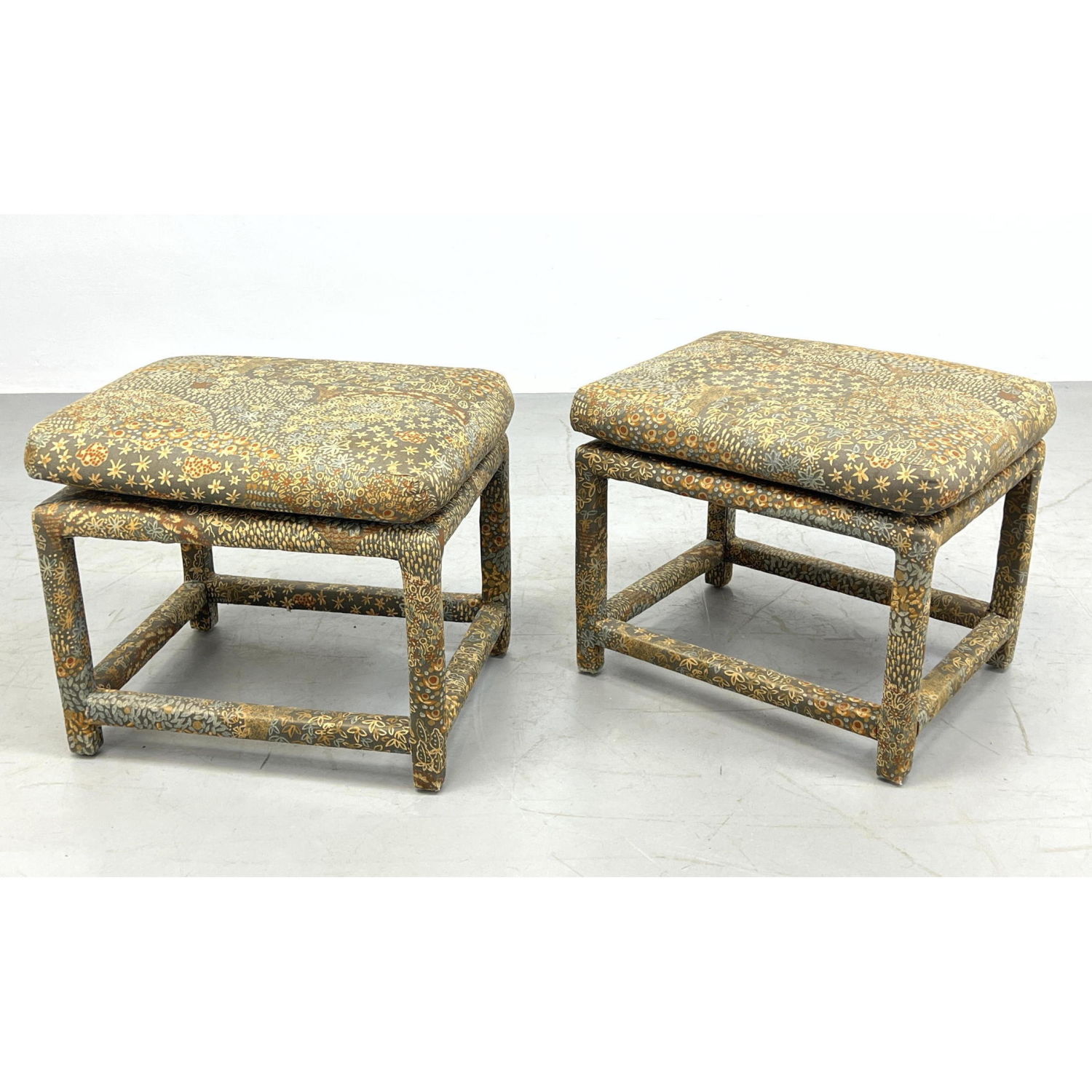 Appraisal: Pair of Milo Baughman Thayer Coggin Upholstered Benches Originally Labeled