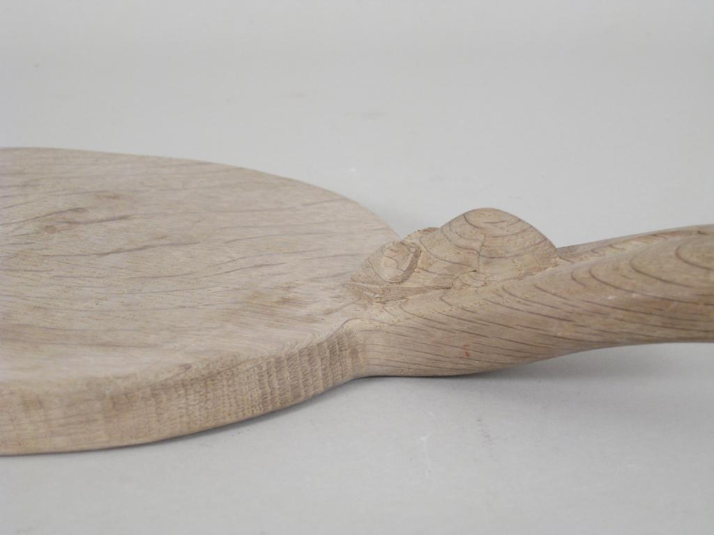 Appraisal: A Mouseman Thompson Cheese Board of oval form