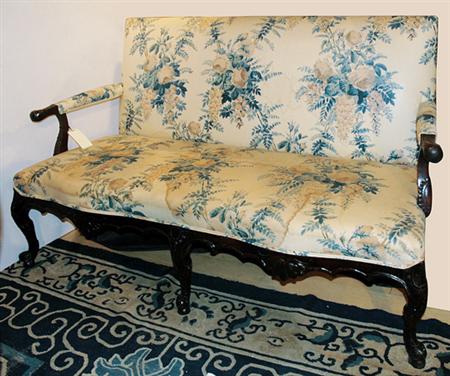 Appraisal: George II Mahogany Settee Estimate -